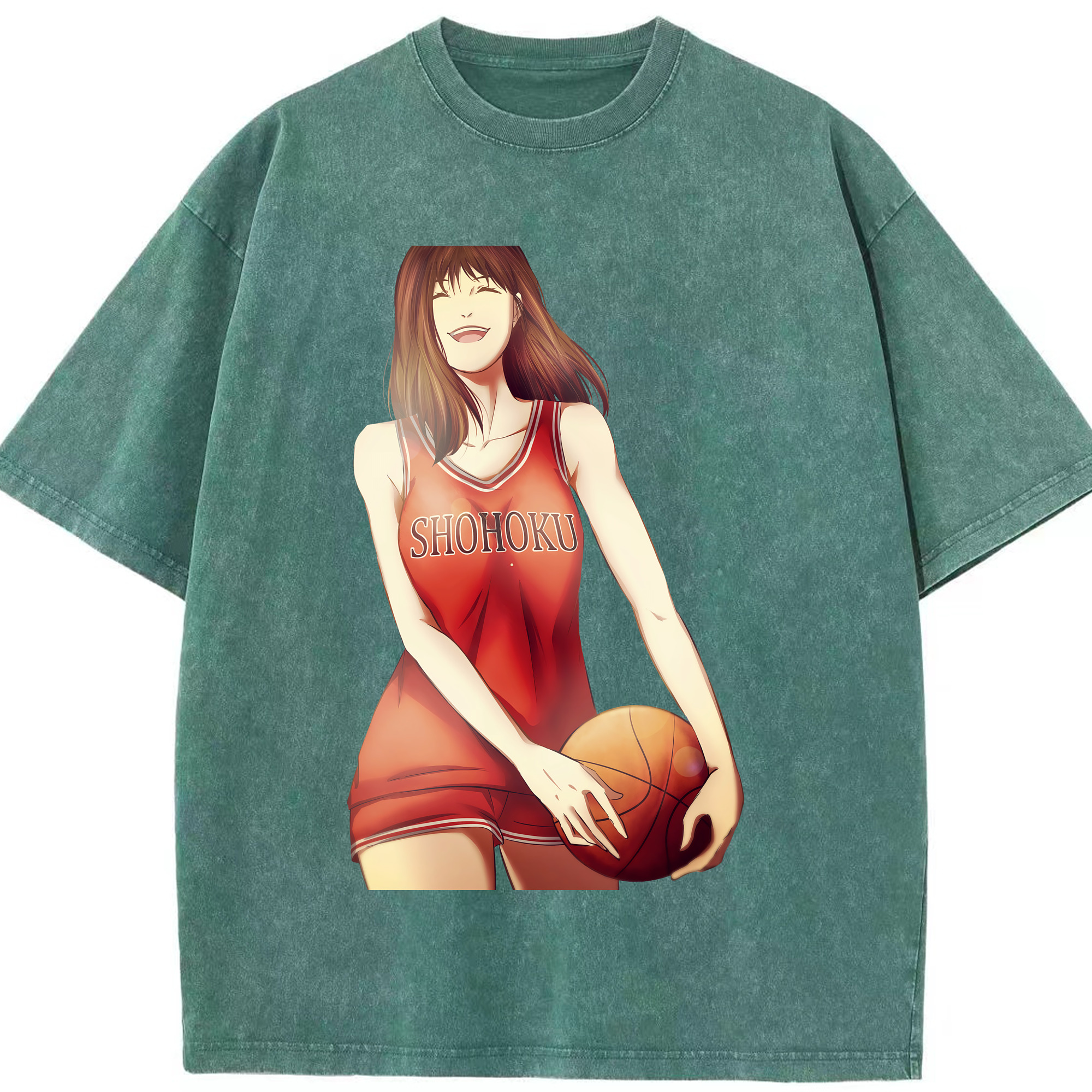 （画像用） SLAM DUNK／スラムダンク 綿100% ヴィンテージ風 半袖Tシャツ（フロントプリント）